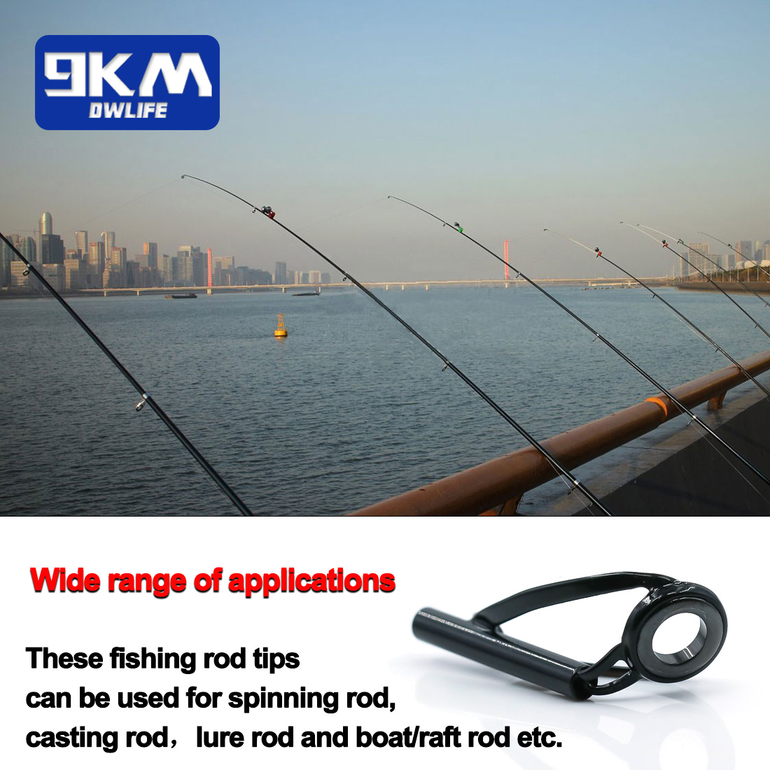 طقم إصلاح رأس صنارة الصيد، طقم - مراجعة Fishing Rod Guide Replacement وسعره