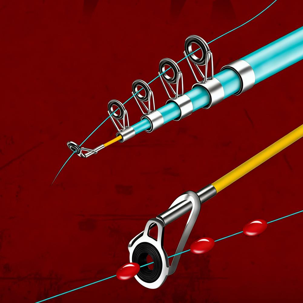 طقم إصلاح رؤوس صنارات الصيد 10 - مراجعة Fishing Rod Guide Replacement وسعره