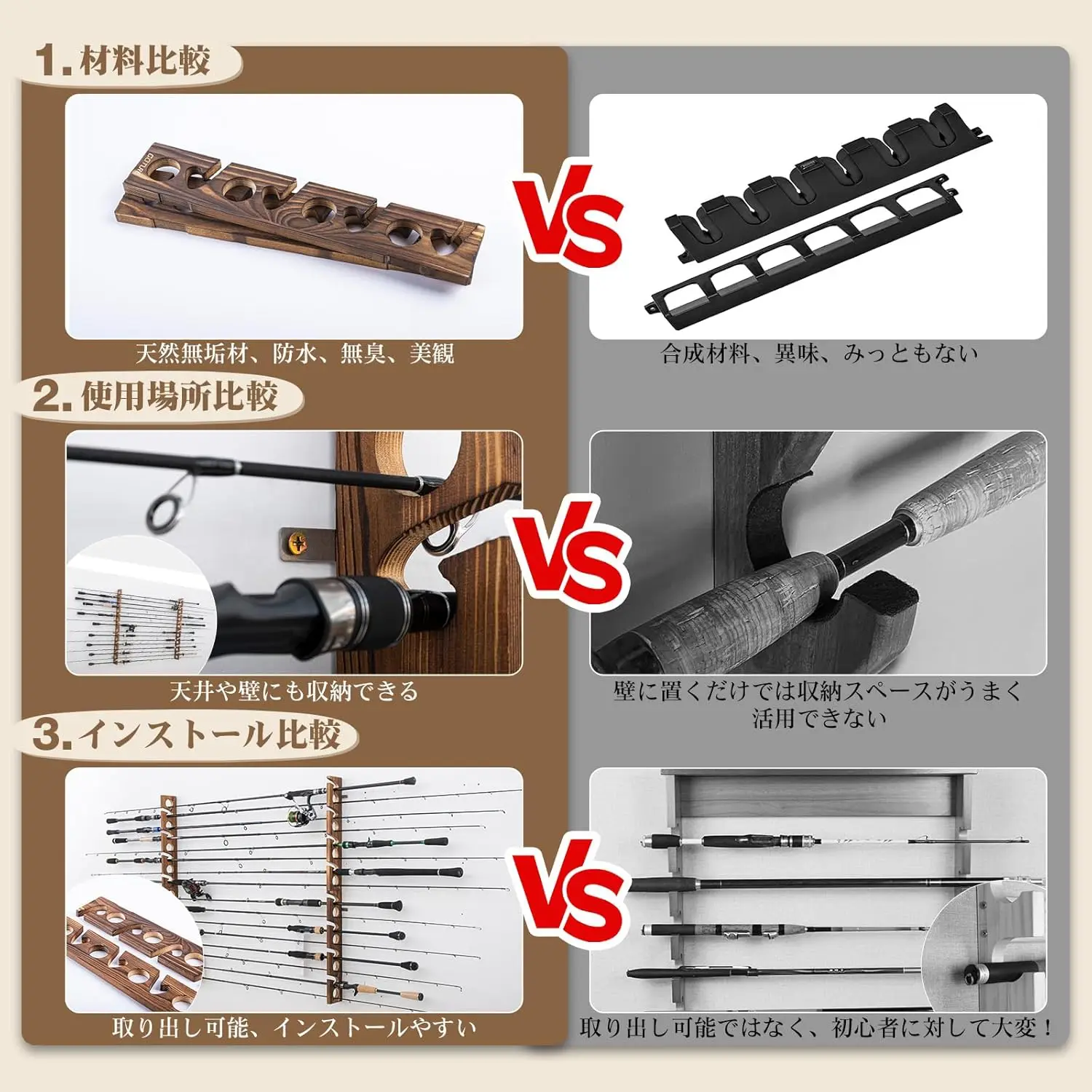 حاملات صنارات الصيد من جوتير ب - مراجعة Fishing Rod Rack وسعره
