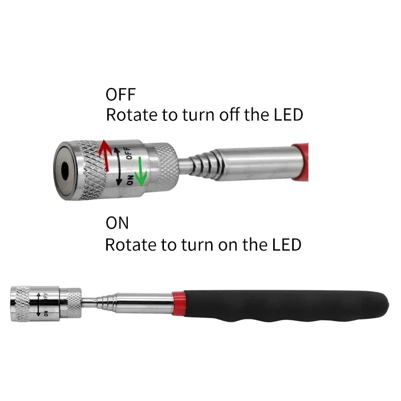 قلم مغناطيسي تلسكوبي مع ضوء LE - مراجعة Fishing Rod Telescopic وسعره